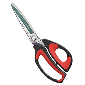 Hochleistungsuniversalschere mit Titanbeschichtung und ergonomischem Design, ideal für vielseitige Schneidanwendungen im Haushalt und Garten.