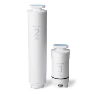 OsmoFresh Filterset für Osmoseanlagen Quella Life und Quella Pro, bestehend aus Vorfilter und Nachfilter für optimales Trinkwasser mit ausgewogenem pH-Wert, Mineralien und frischem Geschmack.