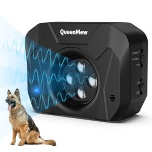 Bubbacare Anti Bell Gerät für Hunde mit 4 Ultraschallsendern, ideal zur Bekämpfung von übermäßigem Hundegebell für große und kleine Hunde, geeignet für Innen- und Außenbereiche.